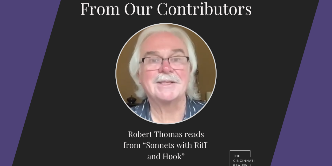 Robert Thomas reads from “Sonnets with Riff and Hook”